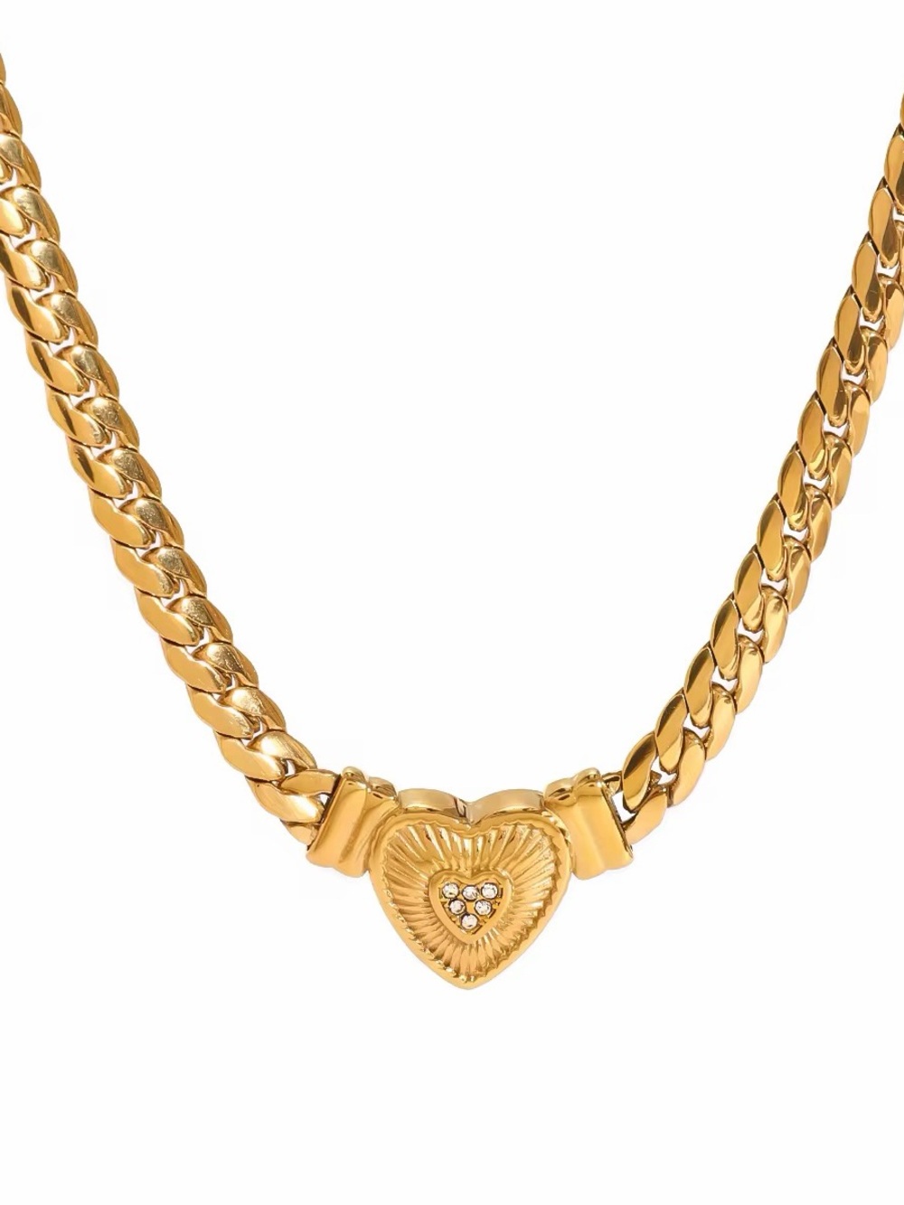 18K Gold Plated Heart Necklace